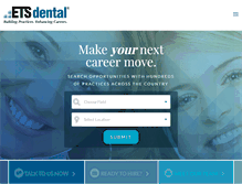 Tablet Screenshot of etsdental.com